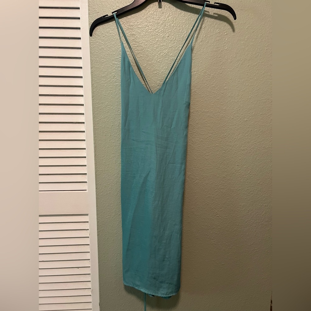 Aakaa Seafoam Green Maxi Dress